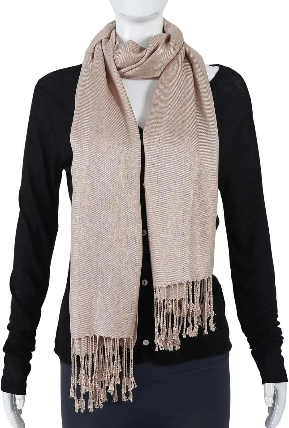 Pashmina Feel Shawl Wraps for Women Evening Dresses and Wedding Cover Up Formal Soft Silky Rave Scarf Elegant
