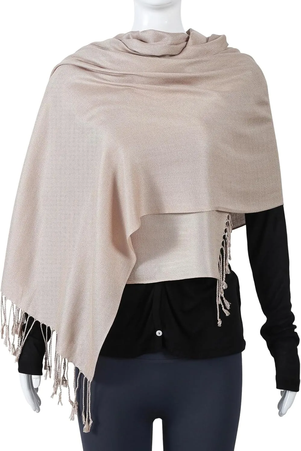 Pashmina Feel Shawl Wraps for Women Evening Dresses and Wedding Cover Up Formal Soft Silky Rave Scarf Elegant