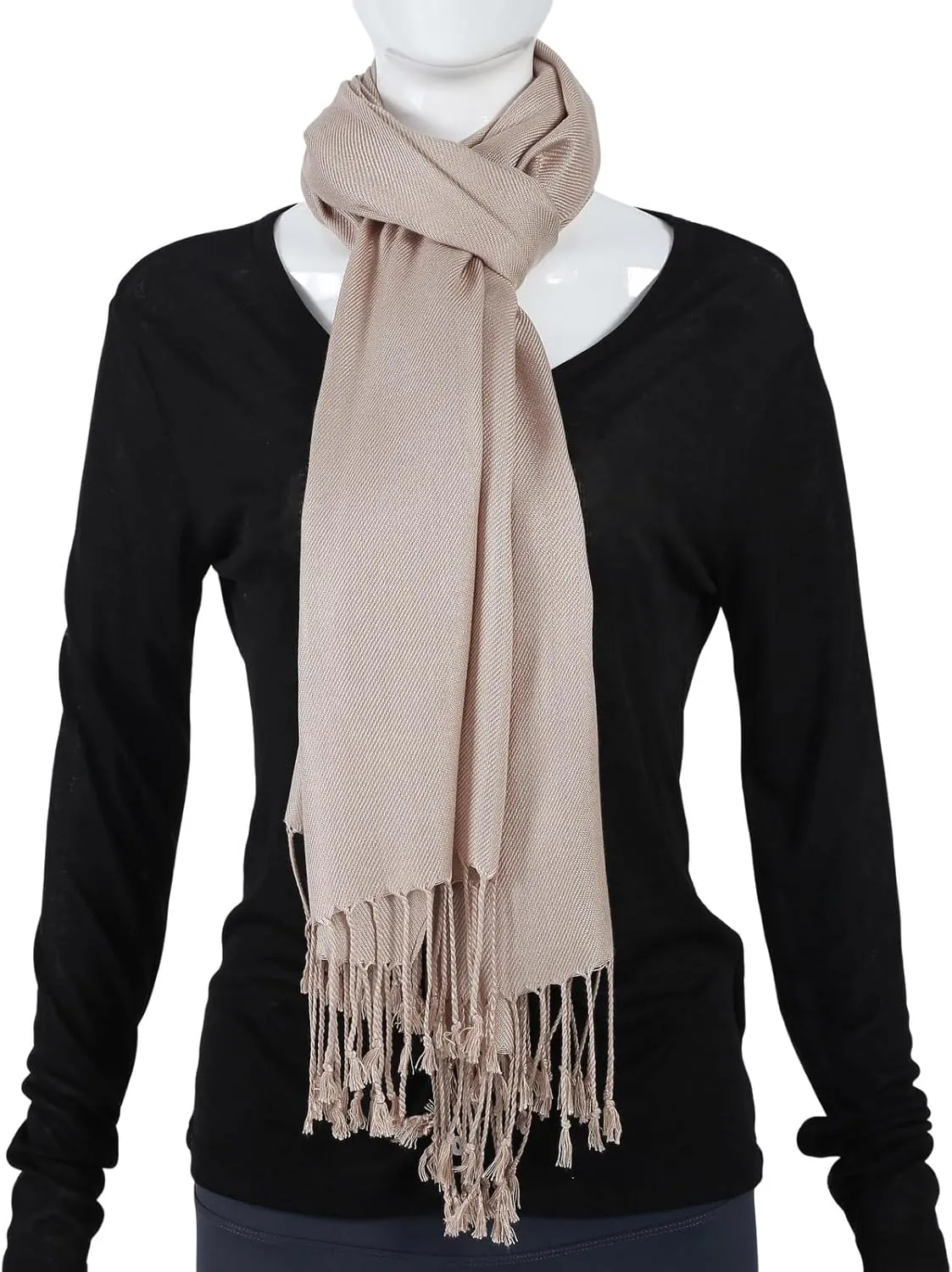 Pashmina Feel Shawl Wraps for Women Evening Dresses and Wedding Cover Up Formal Soft Silky Rave Scarf Elegant
